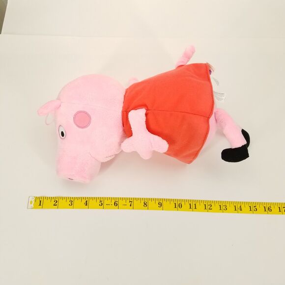 Fiesta Peppa Pig 13.5" Plush Stuffed Animal Toy Red Dress - Picture 11 of 11